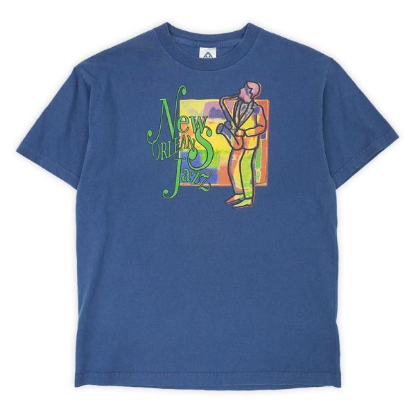 画像1: 00's NEW ORLEANS スーベニアTシャツ "JAZZ" (1)