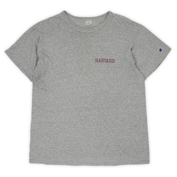 画像1: 80's Champion 88/12 染み込みプリントTシャツ "MADE IN USA / HARVARD" (1)