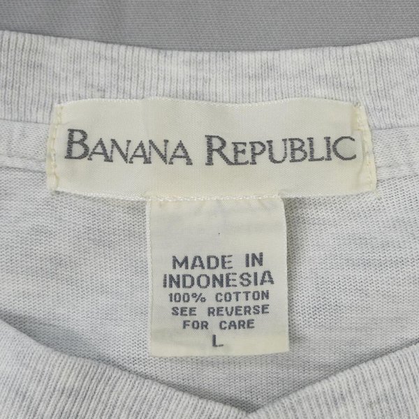 画像2: 90's Banana Republic L/S ヘンリーネック カットソー (2)