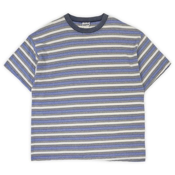 画像1: 90's BASIC EDITIONS マルチボーダーTシャツ (1)