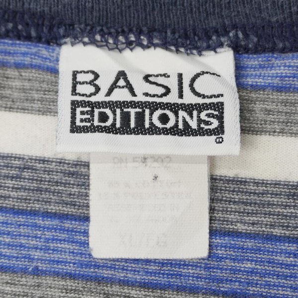 画像2: 90's BASIC EDITIONS マルチボーダーTシャツ (2)
