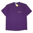 画像1: 90's Champion スクリプトロゴTシャツ "PURPLE / MADE IN USA" (1)