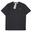 画像1: 00's NIKE スウォッシュ ロゴ刺繍 Tシャツ "BLACK / DEADSTOCK" (1)