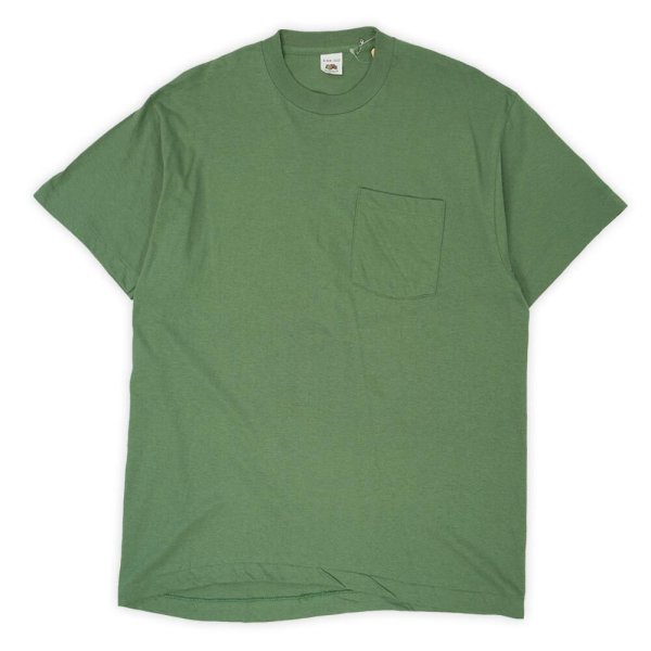 画像1: 80's Fruit of the loom ブランク ポケットTシャツ "MADE IN USA / DEADSTOCK" (1)