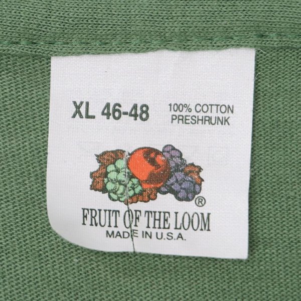 画像2: 80's Fruit of the loom ブランク ポケットTシャツ "MADE IN USA / DEADSTOCK" (2)
