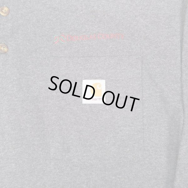 画像3: Carhartt ポケット付き ヘンリーネックカットソー (3)