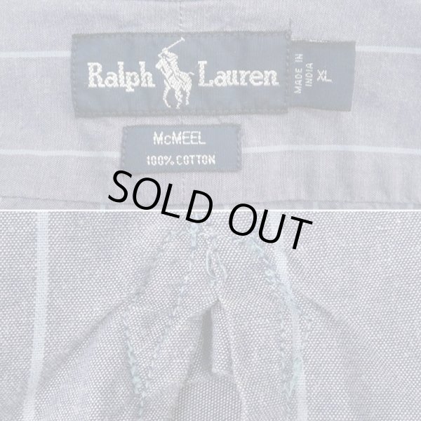 画像2: 90's Polo Ralph Lauren ストライプ柄 ボタンダウンシャツ "3点留め / McMEEL" (2)