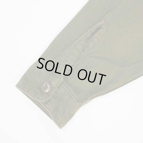 画像4: 70's US.ARMY コットンサテン ユーティリティーシャツ (4)