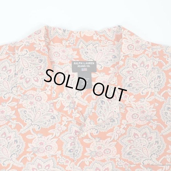 画像3: 90's POLO JEANS S/S 総柄 オープンカラーシャツ (3)