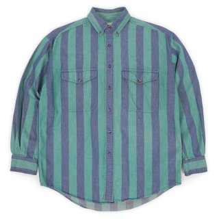 40's チンスト付きハーフZIP BLKシャンブレーシャツ｜VINTAGE