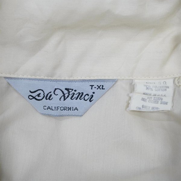 画像2: 70-80's Da Vinci S/S ラグランスリーブ オープンカラーシャツ "MADE IN USA" (2)