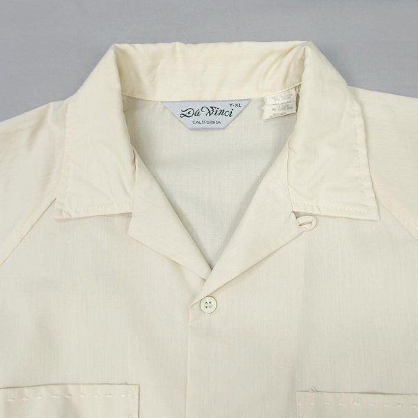 画像3: 70-80's Da Vinci S/S ラグランスリーブ オープンカラーシャツ "MADE IN USA" (3)