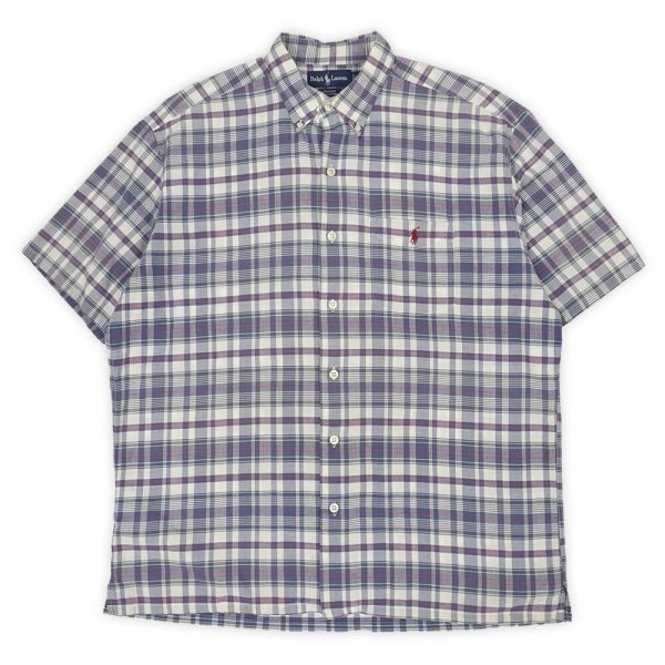 画像1: 90's Polo Ralph Lauren S/S ボタンダウンシャツ “GREGGOR” (1)