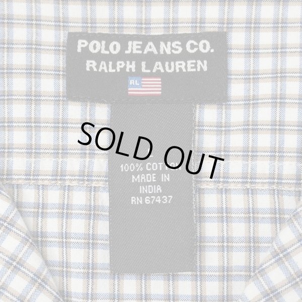 画像2: 90's POLO JEANS S/S オープンカラーシャツ (2)