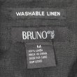 画像2: 00's BRUNO S/S オープンカラー リネンシャツ "BLACK" (2)