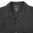 画像3: 00's BRUNO S/S オープンカラー リネンシャツ "BLACK" (3)