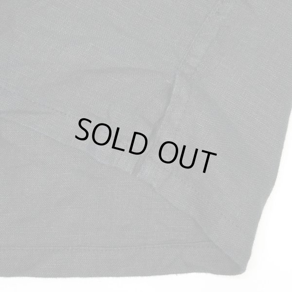 画像4: 00's BRUNO S/S オープンカラー リネンシャツ "BLACK" (4)