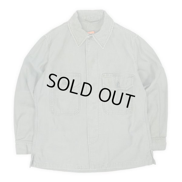 画像1: 50's USAF コットンサテン ユーティリティーシャツ "size 16×33" (1)