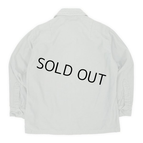 画像2: 50's USAF コットンサテン ユーティリティーシャツ "size 16×33" (2)