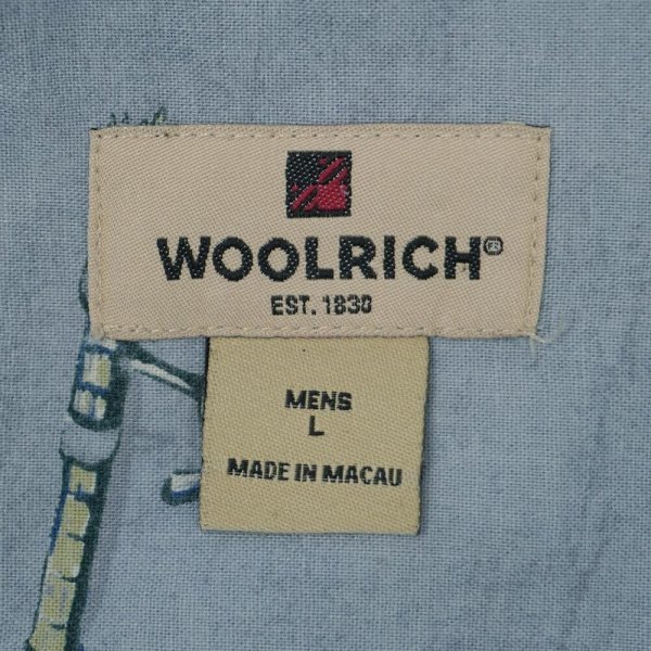 画像2: 00's Woolrich S/S 総柄 ボタンダウンシャツ (2)