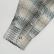 画像4: 90's TRADER BAY フランネル ボタンダウンシャツ "Gray×Green Ombre Plaid" (4)