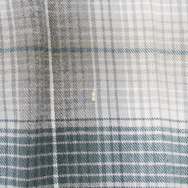 画像5: 90's TRADER BAY フランネル ボタンダウンシャツ "Gray×Green Ombre Plaid" (5)