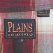 画像2: 90's PLAINS ウエスタンシャツ "Red Ombre Plaid / DEADSTOCK" (2)