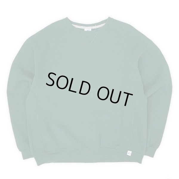 画像1: 00's RUSSELL リバースウィーブタイプ ブランクスウェット "GREEN" (1)