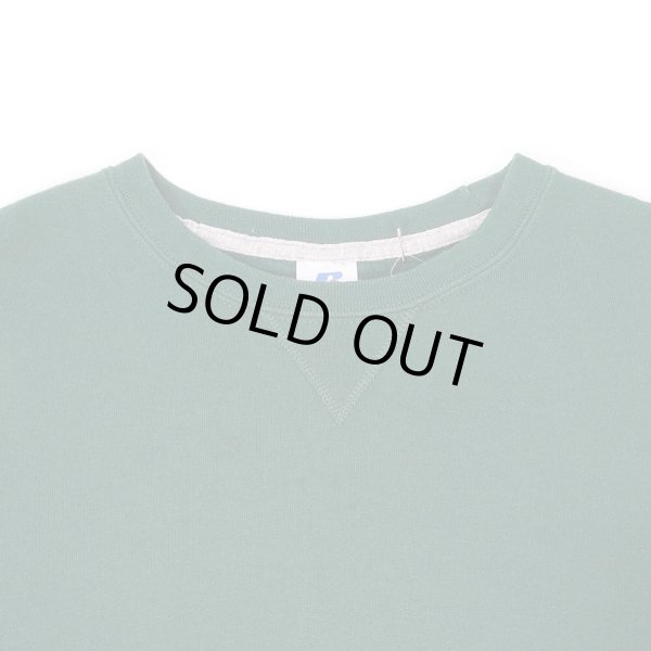 画像4: 00's RUSSELL リバースウィーブタイプ ブランクスウェット "GREEN" (4)