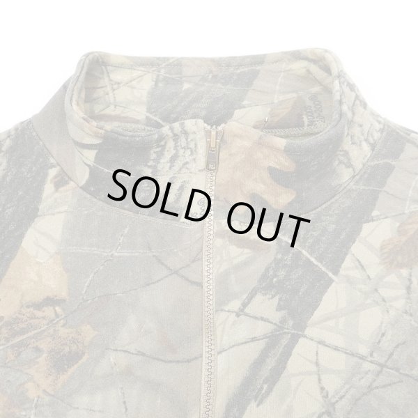 画像3: 00's JERZEES リアルツリーカモ柄 ハーフジップスウェット (3)