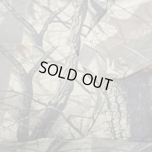 画像4: 00's JERZEES リアルツリーカモ柄 ハーフジップスウェット (4)