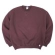 画像1: 90-00's RUSSELL ブランクスウェット "BURGUNDY" (1)