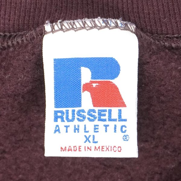 画像2: 90-00's RUSSELL ブランクスウェット "BURGUNDY" (2)
