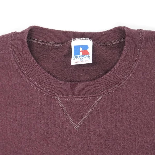 画像3: 90-00's RUSSELL ブランクスウェット "BURGUNDY" (3)