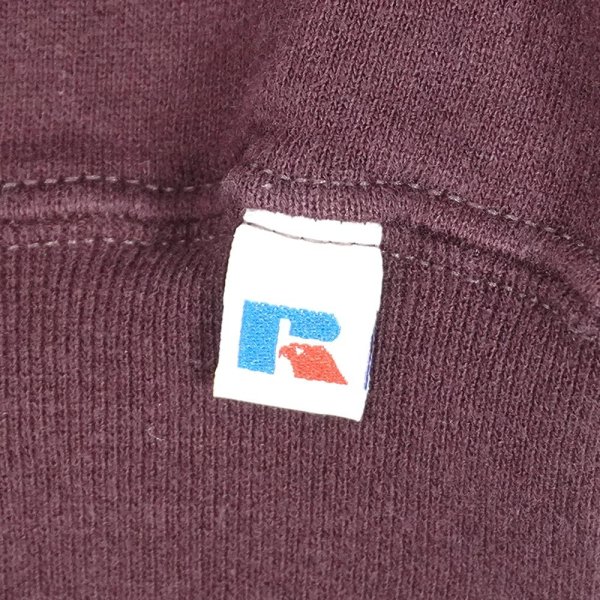 画像4: 90-00's RUSSELL ブランクスウェット "BURGUNDY" (4)