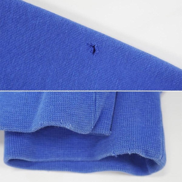 画像4: 90-00's NIKE センタースウォッシュロゴ スウェットパーカー "FADE BLUE" (4)