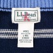 画像2: 00's L.L.Bean マルチボーダー柄 ハーフジップ コットンニット (2)