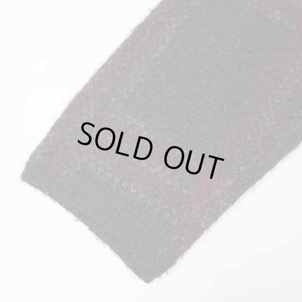 画像4: 50-60's ROBERT BRUCE Vネック モヘアニット “Black Plaid” (4)