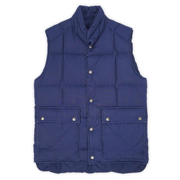 画像1: 90's ST JOHN'S BAY ダウンベスト "NAVY" (1)