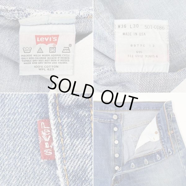 画像4: Early 00's Levi's 501 デニムパンツ "MADE IN USA / 実寸W35 L29" (4)