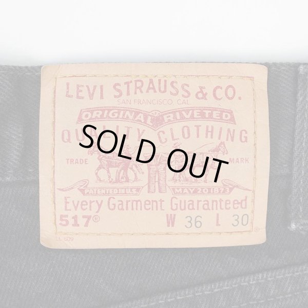 画像3: Early 00's Levi's 517 ブラックデニムパンツ "W36 L30" (3)