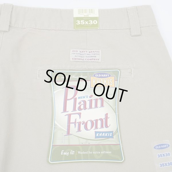 画像3: Early 00's OLD NAVY ノータック チノトラウザー "DEADSTOCK / W35 L30" (3)