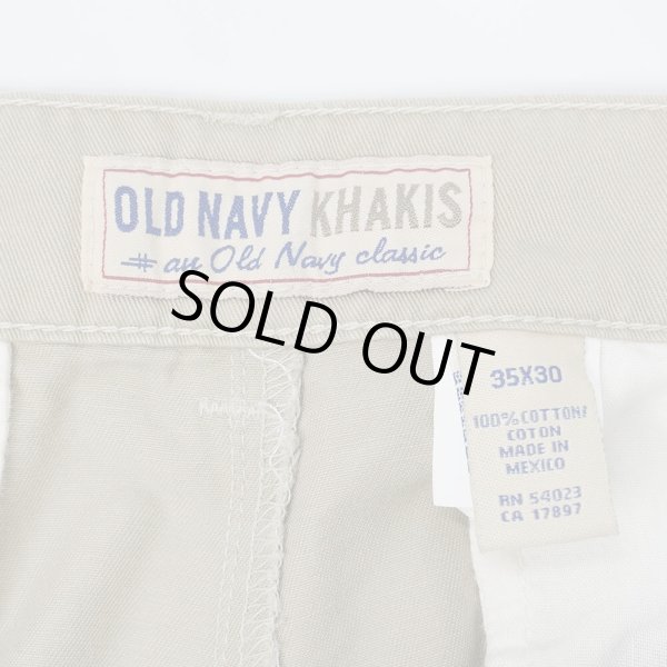 画像4: Early 00's OLD NAVY ノータック チノトラウザー "DEADSTOCK / W35 L30" (4)