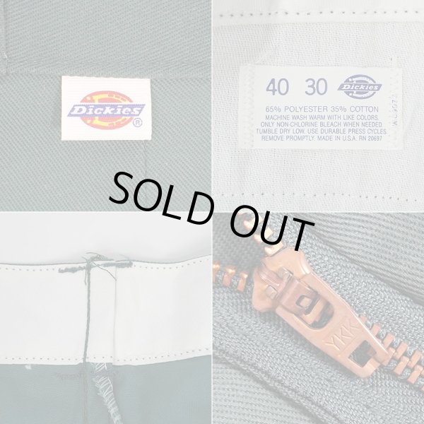 画像4: 80's Dickies 874 ワークパンツ “LINCOLN GREEN / DEADSTOCK / W40 L30” (4)