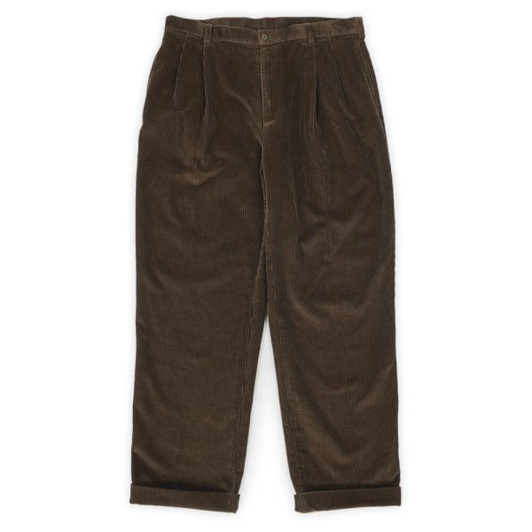 画像1: 00's Jos.A.BANK 2タック 太畝コーデュロイトラウザー "W35 L29" (1)