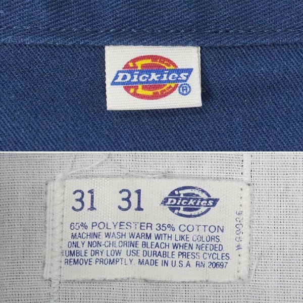 画像3: 80's Dickies 874 ワークパンツ "MADE IN USA / W31 L31 / NAVY" (3)