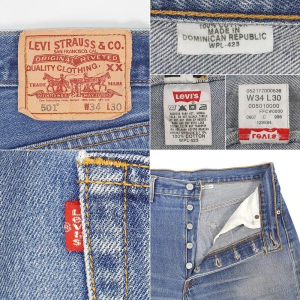 画像3: 07's Levi's 501 デニムパンツ "W34 L30" (3)