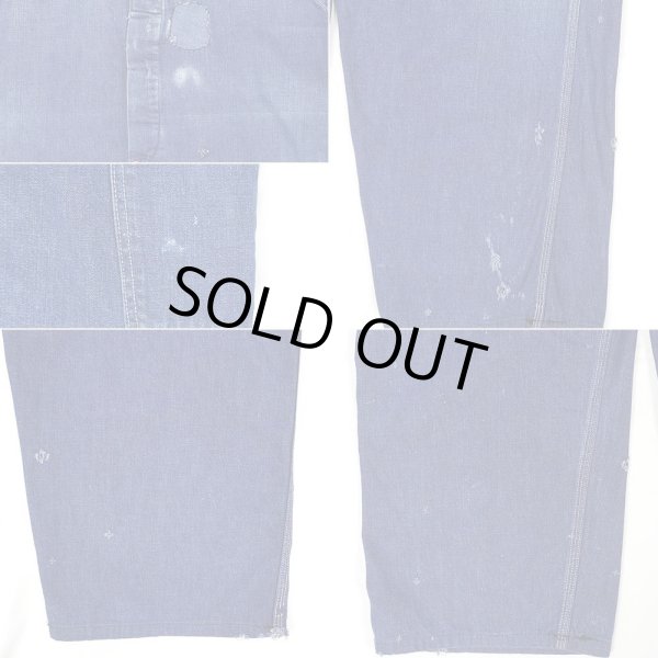 画像5: 50's FLINT デニムオーバーオール "ローバックスタイル / W44 L28相当" (5)