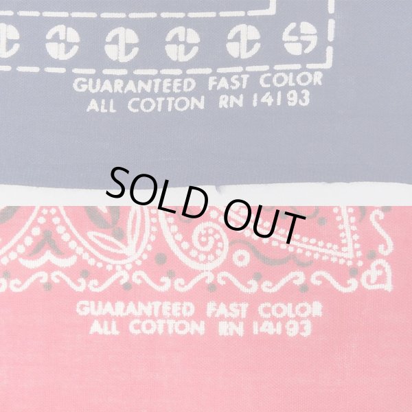 画像4: 60's Vintage Bandanna 2pcs SET “GUARANTEED FAST COLOR RN14193” (4)