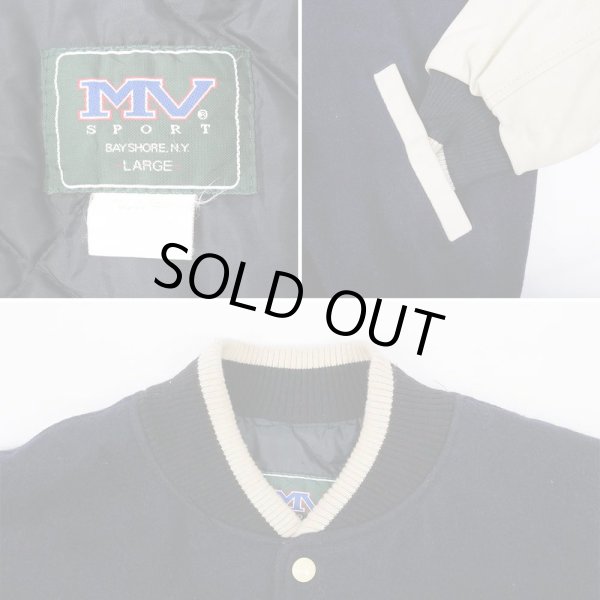 画像4: 90's MV SPORT レザー切り替えスタジャン “MADE IN USA” (4)